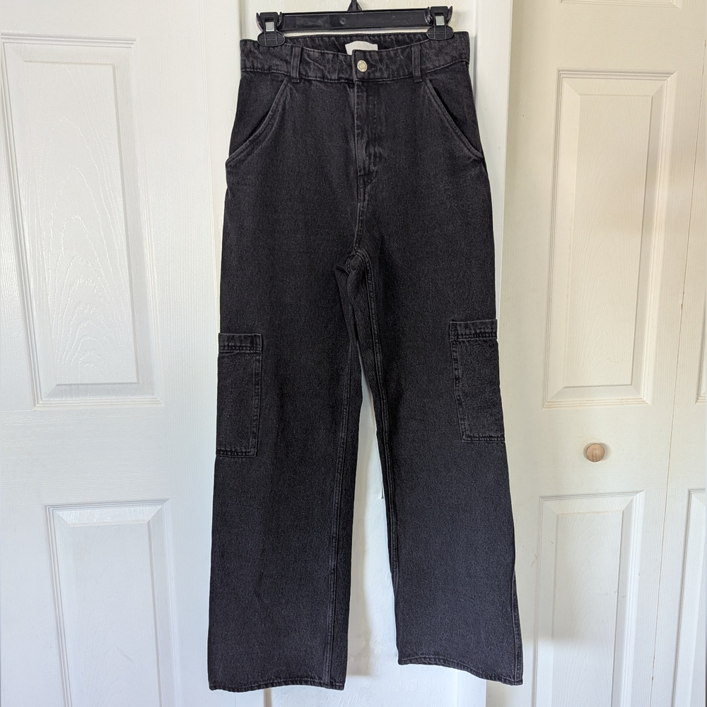 H&M Black Cargo Jeans